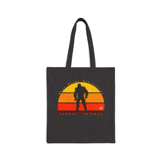 Bigfoot Red Sunset Cotton Canvas Tote Bag