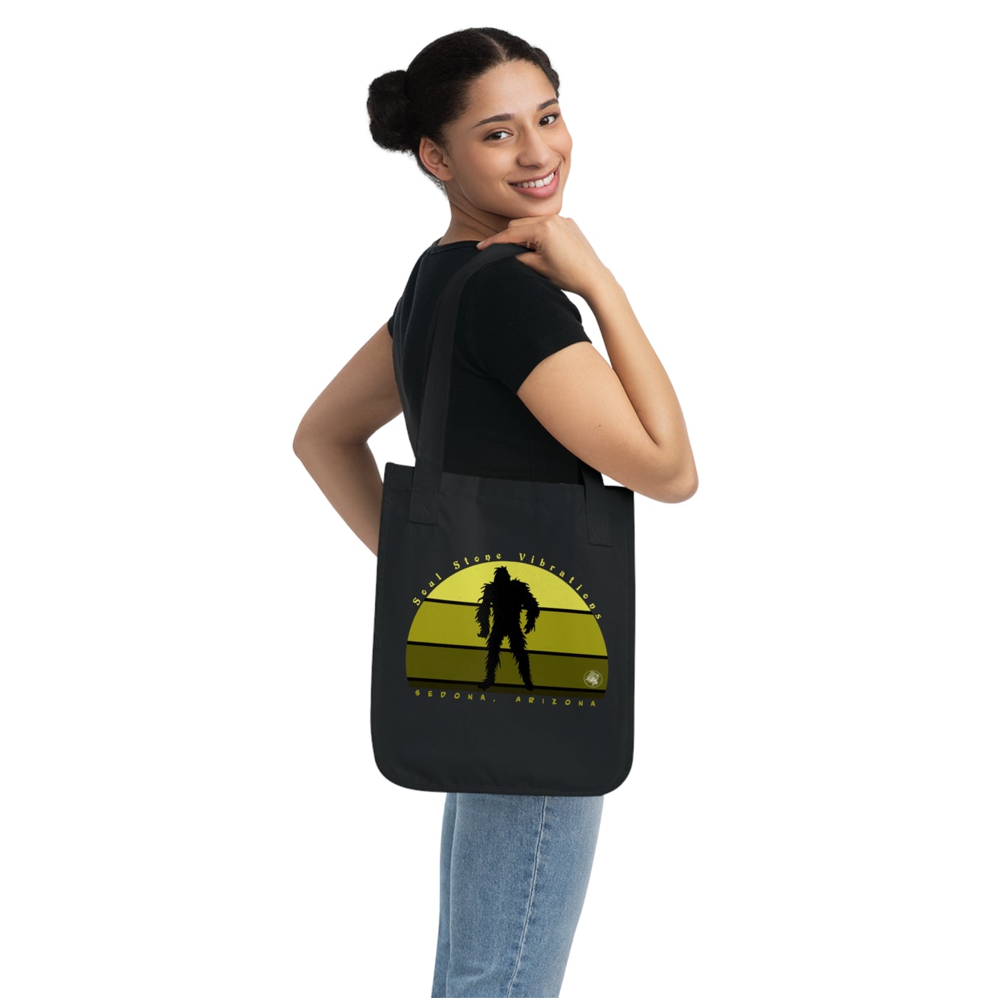 Bigfoot Camper Sky Canvas Tote Bag 100% Organic Cotton