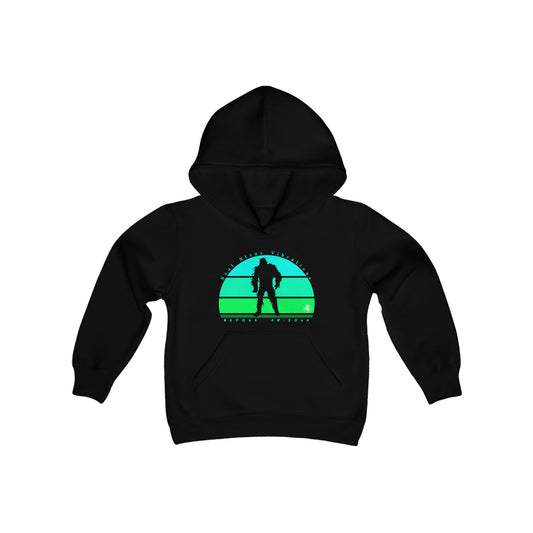 Bigfoot Sky Forest Youth Heavy Blend Hooded Sweatshirt