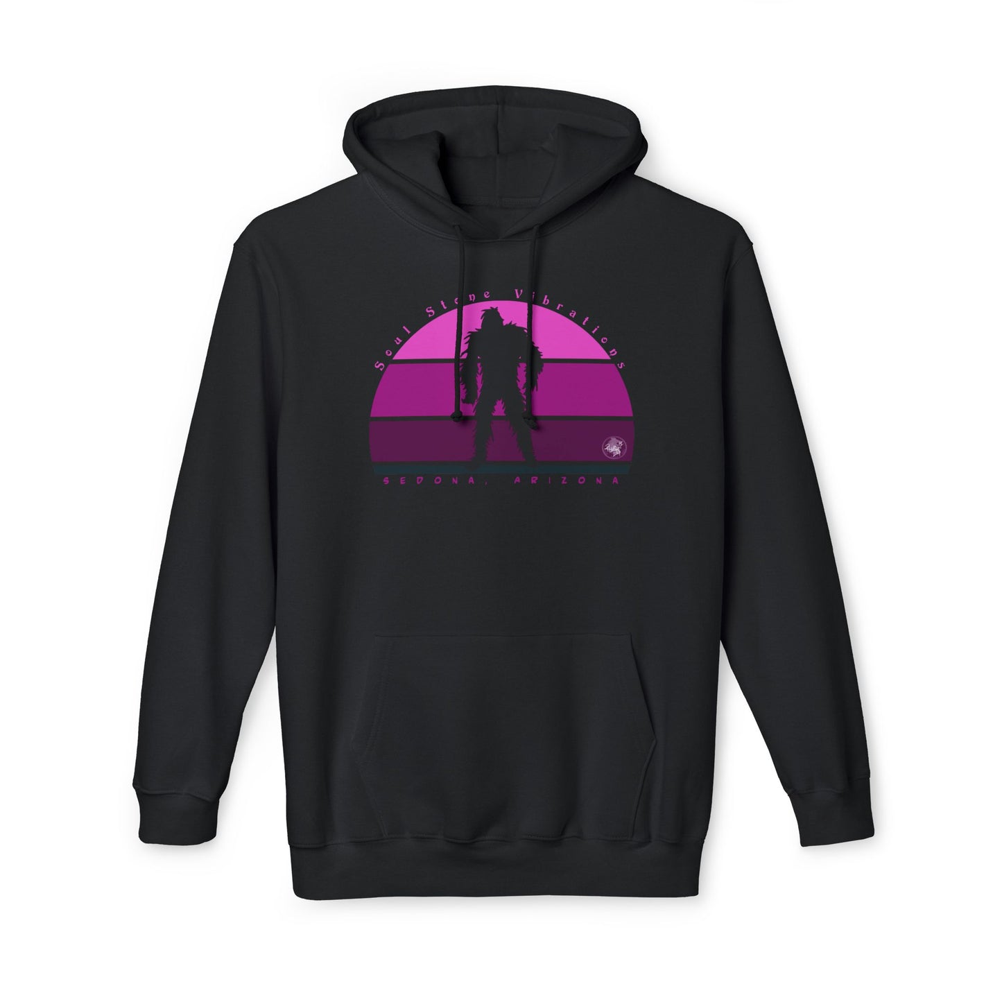 Bigfoot Magenta Unisex Hooded Sweatshirt, Made in US