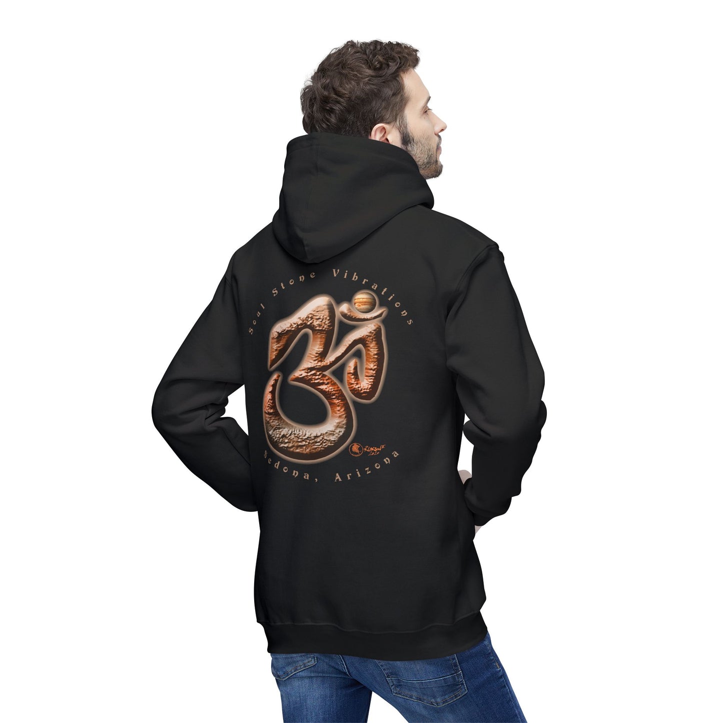 Planetary OM Jovian (Jupiter) Unisex Hooded Sweatshirt, Made in US