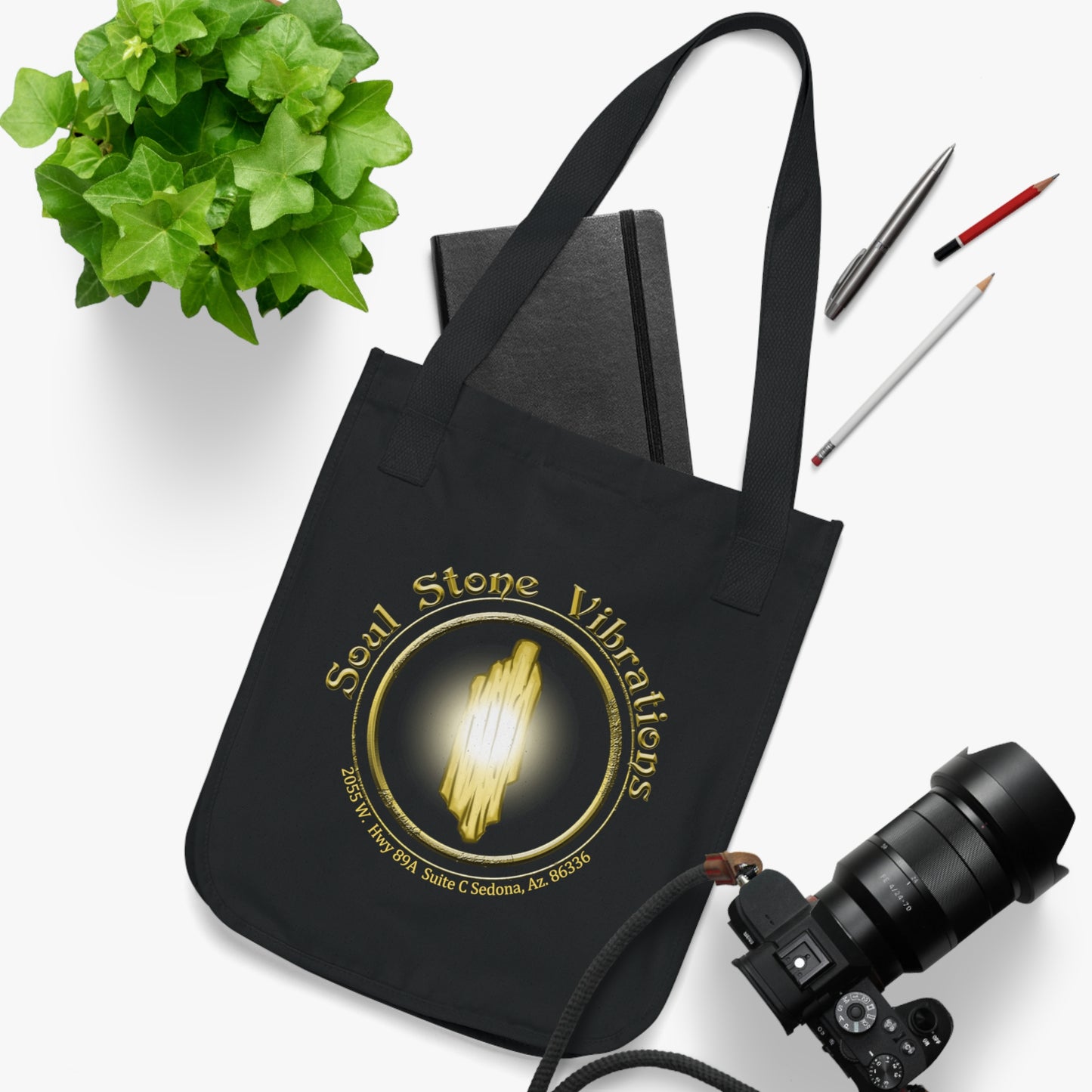 Soul Stone Vibrations Canvas Tote Bag 100% Organic Cotton