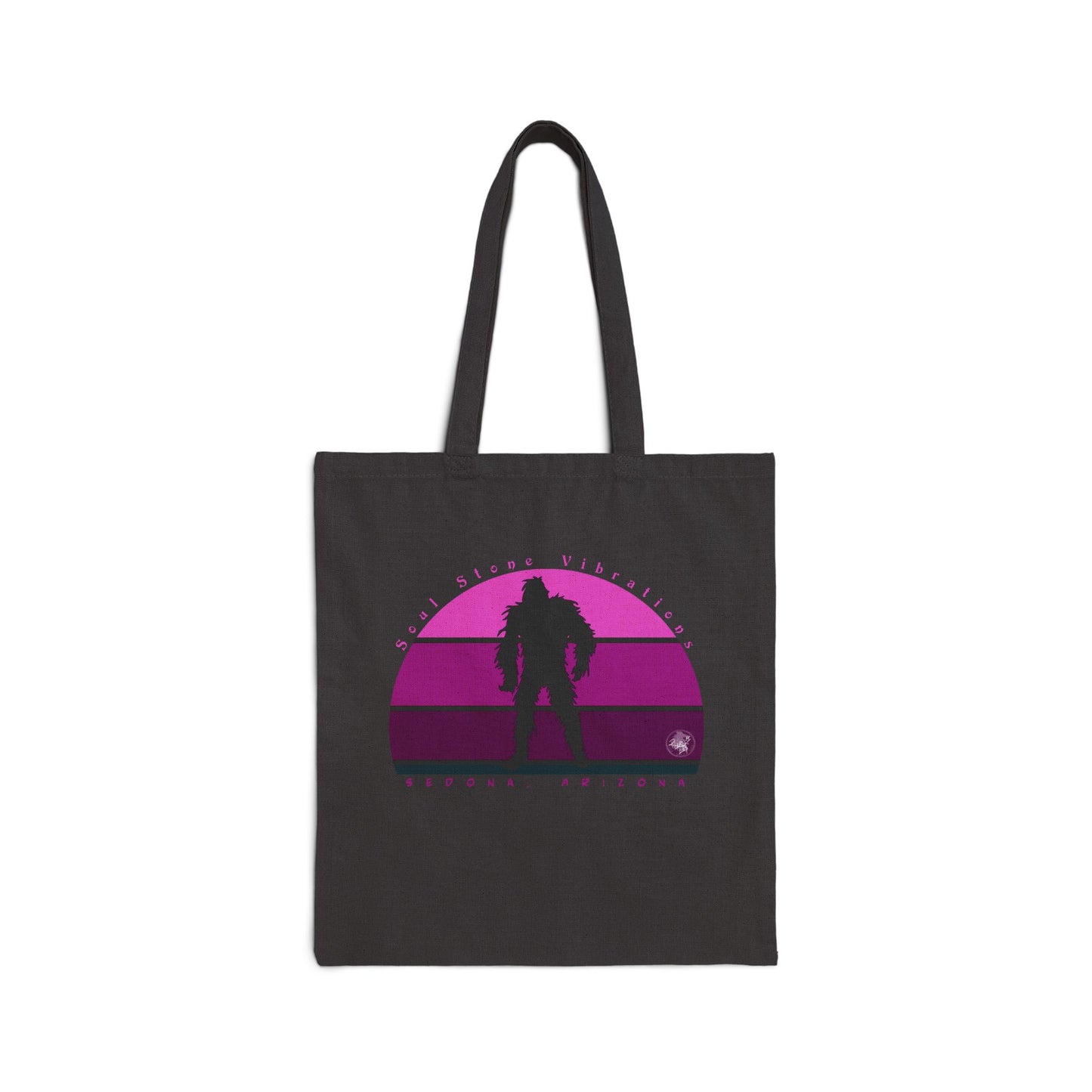 Bigfoot Magenta Cotton Canvas Tote Bag